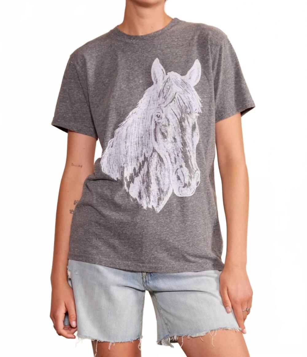 NEW PEOPLE OF LEISURE lexington tee in heather grey